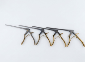 Juego de Kerrison Rongeurs de 4 Piezas, 7 Up-Biting 45 °   Instrumentos Quirúrgicos Ortopédicos con Mango Dorado de 1–5 mm - Product Image 1