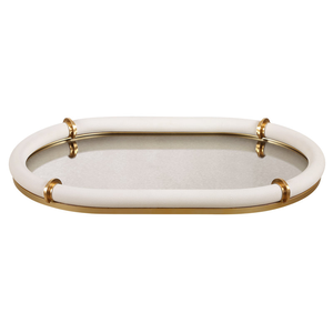 Plateau de service rectangulaire moderne en cristal de verre fait main AWE Premium, multi-pièces, pour la présentation de nourriture, de boissons et de collations, décoration de la maison - Product Image 1