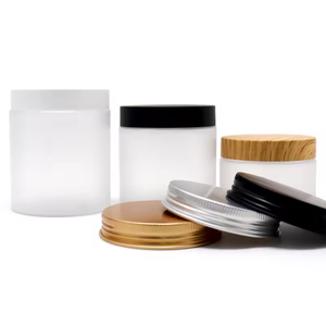 Cosmetic Jars Wholesale from Vietnam <b>Body</b> <b>Scrub</b> Cream with Lid Frosted White PET Jars 4oz 100ml 120ml 150ml Capacity Pavico - Product Image 6