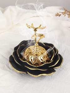 Decorative incense burner, crescent moon decor, Islamic tabletop decor, Ramadan <b>gift</b> decoration, <b>Eid</b> decoration - Product Image 5