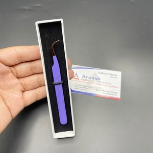 แหนบต่อขนตาปลายทองคำแบบมืออาชีพ รุ่น Black J Curve คุณภาพสูง ทนทาน ทำจากสแตนเลสสตีล ปลายเรียบ - Product Image 5