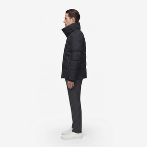 <strong>Men's</strong> Down Jacket <strong>Wool</strong> Nylon Structured Puffer Custom OEM Archival Gothic Arch <strong>Coat</strong> - Product Image 3