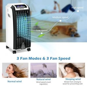 Ventilador Enfriador de Aire Evaporativo Portátil con 3 Modos de Viento y Temporizador para Hogar y Oficina, Independiente, Alimentado por CA - Product Image 5