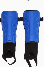 Espinilleras azules de EVA con cierre de velcro, protección ligera para adultos, para fútbol, almohadillas de protección para espinillas y pies, pantorrillas - Product Image 5