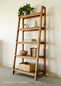 Saharanpur Wood <b>Rustic</b> Ladder <b>Shelf</b> - Stylish Display | Aqdus Saleem - Product Image 3