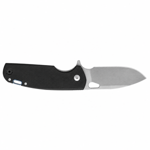 Navajas Plegables Negras con Textura Antideslizante, Hoja con Acabado Satinado, Ranura de Apertura con el Pulgar y Mango Ergonómico para Uso Diario - Product Image 4