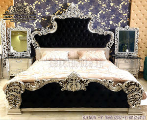 <b>Royal</b> Solid Teak Wood Master Bedroom Furniture Premium HighBack Hand Carved <b>Bed</b> for Luxury Home <b>Royal</b> Solid Teak Wood Master <b>Bed</b> - Product Image 6