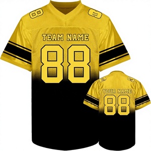 Camiseta de Fútbol Americano Personalizada para Hombre, Manga Larga, Nombre del Equipo Personalizado, Número 88, Patrón Argyle, Transpirable, de Secado Rápido, Antibacteriana - Product Image 1