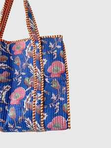 Sac fourre-tout bohème à motifs floraux, en coton brodé, fermeture ouverte, sac de shopping pour femmes, toutes saisons - Product Image 6