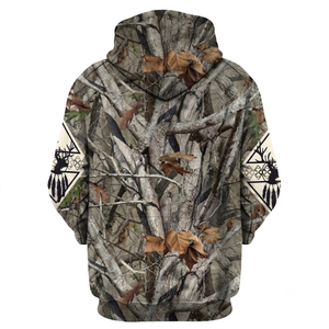 Sudadera con Capucha de Camuflaje para Hombre, Diseño Personalizado de Alta Calidad OEM 2026, con Patrón de Ciervo, Cálida, de Poliéster, para Uso en Exteriores - Product Image 5