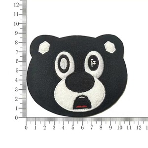 Parche Bordado con Cara de Oso, Ecológico, para Coser, de Tela Tejida, Forma Redonda, para Regalos y Decoración del Hogar - Product Image 3