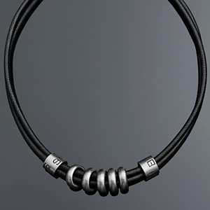 <b>Titanium</b> Steel Number Pendant with Gold Plated Butterfly & Pearl Religious Style for Men & Boys 17-Inch Rope <b>Chain</b> - Product Image 2