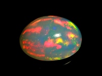 Opale d'Éthiopie naturelle en cabochon, pierre précieuse en vrac, opale arc-en-ciel de qualité supérieure, véritable opale précieuse pour la fabrication de bijoux