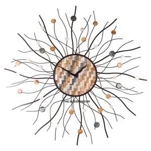 นาฬิกาแขวนผนังโลหะอุตสาหกรรมขนาดใหญ่ ดีไซน์ควอตซ์  หน้าปัดเดี่ยว ตกแต่งห้องรับประทานอาหาร ทางเข้าบ้าน ห้องนั่งเล่น - Product Image 4