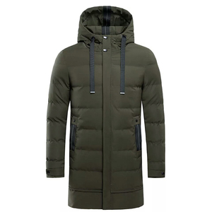 Winter Mid-Length Hooded <b>Puffer</b> Parka Windproof Insulated <b>Jacket</b> with Storm Flap Thermal Outdoor Coat Wholesale - Product Image 6