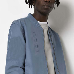 Veste universitaire personnalisée pour homme, coupe-vent, séchage rapide, respirante, col montant, service OEM, logo frontal - Product Image 5