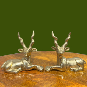 Escultura de Metal Vintage en Forma de Ciervo de Latón para Decoración del Hogar, Adornos para el Hogar, Decoración Artística para Sala de Estar - Product Image 1