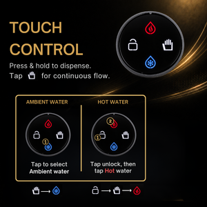 Distributeur d'eau chaude et froide sous évier AQUATEK avec robinet tactile pour cuisine moderne - Product Image 4