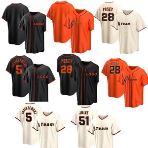 Maillot de baseball personnalisé en gros avec impression en relief, anti-bactérien, pour ligue universitaire, chemise de baseball professionnelle, sport de softball - Product Image 5