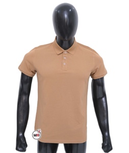 เสื้อโปโลลายทางสำหรับผู้ชายเสื้อลำลองระบายอากาศได้ดีเสื้อถักกันฝุ่นพิมพ์ลายโลโก้ตามสั่ง - Product Image 1