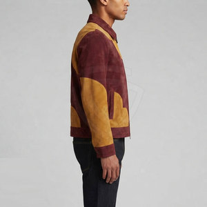 High Quality <b>Suede</b> <b>Leather</b> <b>Jacket</b> With Classic Shirt Collar Soft Finish Comfortable Fit For Casual Travel And Weekend Outfits - Product Image 6