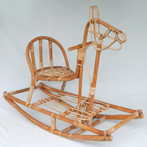 Jouets à chevaucher en rotin, modèles grands et petits, animaux à bascule, vente en gros - Product Image 5