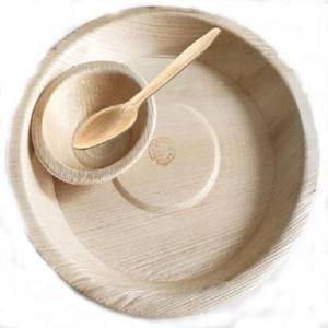Platos de Hoja de Palma de Areca Orgánicos, Vajilla Compostable Libre de Químicos para Servicios de Alimentación y Hostelería Sostenibles - Product Image 1