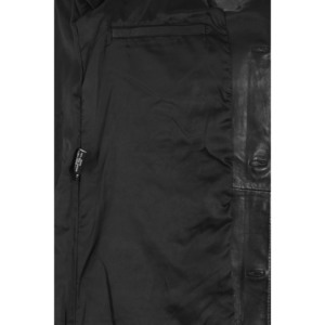 Gabardina Personalizada Inspirada en la Película BLADE, 100% Cuero Napa Suave Genuino, Color Negro, Largo Completo, Para Todas las Temporadas, Para Hombre - Product Image 4