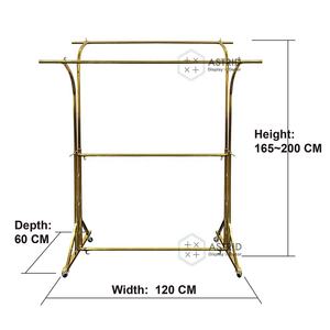 Porte-vêtements moderne en métal détachable pour femmes, hommes et enfants, avec rail à roulettes mobile - Product Image 2