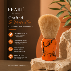 Pinceau à raser synthétique végétalien en gros avec manche en bois personnalisable avec votre logo - Product Image 3