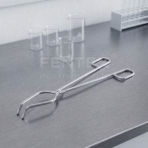 Pinces à creusettes FENTEX en acier inoxydable de haute qualité pour maintenir les béchers et tubes en verre de laboratoire (tailles 165-400 mm) - Product Image 3