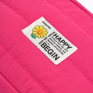 Sac cosmétique en nylon couleur personnalisée à la mode petite taille poids léger fermeture à glissière portable pour usage quotidien stockage de maquillage - Product Image 6