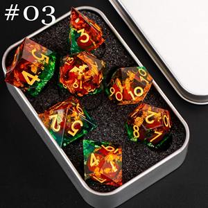 Fabricante de Dados de Resina Personalizados OEM, Dados de Resina Poliédricos Personalizados para Juegos de Mesa, Accesorios de Alta Gama para Juegos de Rol de Mesa - Product Image 5