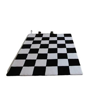 Alfombra de área moderna de alto toque, alfombra ondulada de diseño abstracto con textura suave para sala de estar, dormitorio, azulejos de lana hechos a mano, terracota - Product Image 1