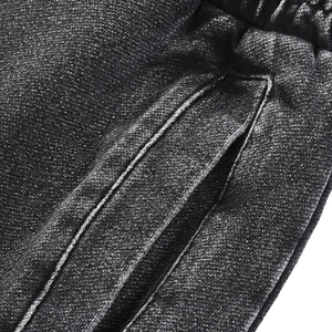 Nouveau pantalon de jogging pour homme, coupe droite, style rétro, multicolore, blanc vieilli, effet usé, en tissu peigné, délavé effet neige, taille mi-haute, 100% - Product Image 6