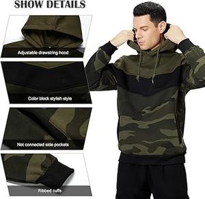 Fabricantes de Ropa de Invierno, Sudaderas con Capucha de Camuflaje, Sudaderas de Forro Polar de Algodón, Sudaderas Pesadas para Hombre, Sudaderas con Capucha a la Moda - Product Image 4