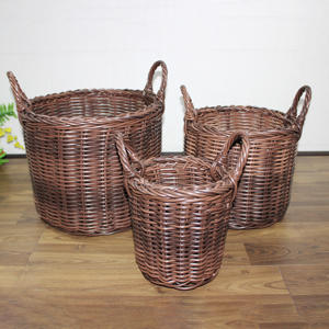 Panier de rangement durable en osier fait à la main pour l'organisation de la cuisine et les besoins de stockage à domicile - Product Image 1