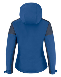 เสื้อแจ็คเก็ตผู้ชายสีน้ำเงินแบบ Color Blocking ผ้า Soft Shell แขนยาว กันลม ระบายอากาศได้ดี ผลิตจากผ้า Spandex/Nylon Polyester - Product Image 5