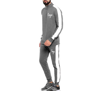 Conjuntos Deportivos de Dos Piezas con Logotipo Personalizado para Hombre, Ropa de Entrenamiento, Cómodos Conjuntos de Sudadera con Cremallera para Correr - Product Image 2