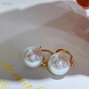 High-End Simple Fashionable Cat Sea Tahiti Series <b>Pearl</b> <b>Earrings</b> Wholesale Niche Product - Product Image 2