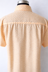 Chemise en coton unisexe imprimée à la main |   Chemise à manches courtes imprimée à la main |   Chemise artisanale faite à la main |   Mode éthique et durable - Product Image 2