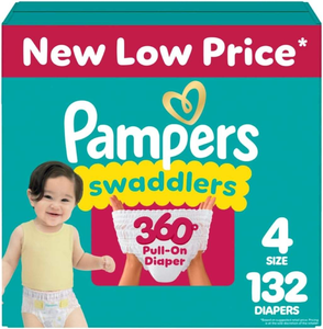 Couches Pampers - Swaddlers 360 - Taille 4, 132 unités, pour une protection de la peau premium jusqu'à 100 % anti-fuites - Product Image 3