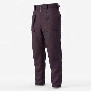 Pantalon Militaire Allemand en Toile Durable, Coupe Droite, Fermeture à Boutons, Poches Pratiques, Léger et Écologique pour Hommes - Product Image 3