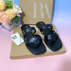 Sandali Donna Piatti Nuovi con Fondo Spesso, <span class=keywords><strong>Scarpe</strong></span> da Donna con Cinturino Singolo e Fibbia Metallica, Sandali alla Moda con Punta Aperta, Ciabatte Femminili - Product Image 4