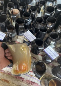 Nouvelle Tasse Authentique en Corne de Buffle Écologique Faite à la Main, Qualité Alimentaire, Style Médiéval, Religieuse, Feng Shui, Animaux, Bière, Rustique, Noël - Product Image 2
