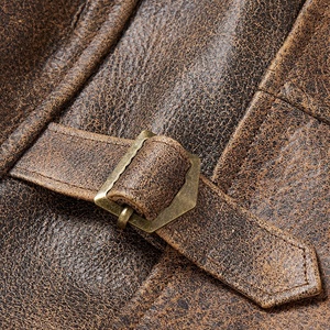 Chaqueta de Cuero Personalizada con Logotipo para Hombre, Chaqueta de Cuero de Alta Calidad para Hombre, Chaqueta de Cuero Personalizada a la Moda - Product Image 4