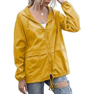 Green Hooded Puffer <b>Jacket</b> Women <b>Plus</b> <b>Size</b> Waterproof Zipper Closure Casual Outerwear Autumn Windbreaker Coat - Product Image 6