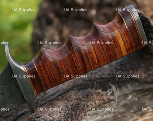 UA Supplies มีดล่าสัตว์เหล็กดามัสกัสเกรดอุตสาหกรรม ผลิตด้วยมือ ขนาด 14 นิ้ว ใบมีดแบบ Fixed Blade ด้ามจับหนังแบบ Ergonomic - Product Image 5
