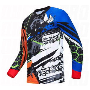 เสื้อปั่นจักรยานผู้ชายแขนยาว MTB เสื้อมอเตอร์ครอสเสื้อแข่งออฟโรดระบายอากาศแห้งเร็วน้ำหนักเบาจักรยานเสือภูเขา BMX ดาวน์ฮิลล์ - Product Image 1