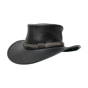 Polyester Cowboy <b>Hat</b> Unisex Black Wide Brim Silk Screen Printing <b>Band</b> Adjustable Outdoor Four Seasons Casual Adult 56-58CM - Product Image 2